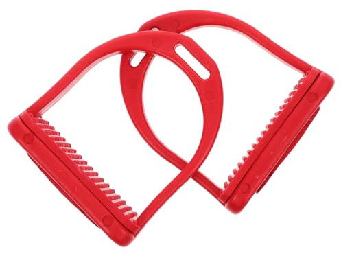 VANZACK Englischer Steigbügel Für Reitsport Sicherheitssteigbügel Aus Hochfestem Pom-Material Ergonomisches Design Für Bequemes Reiten Flaches Design Zur Verhinderung Abrutschens
