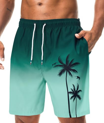 Danfiki Baddräkt för män, simbassäng, snabbtorkande, surfing, sommar, hawaiiansk strandshorts med ficka