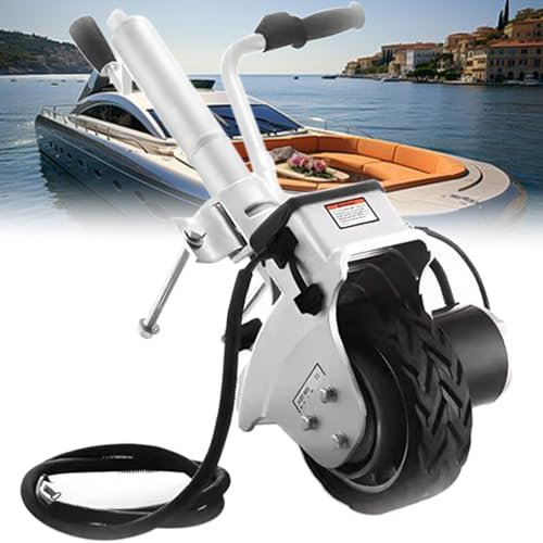 Compact Motorized Jockey Wheel Trailer Mover, 350W Power, Load Capacity and Non-Slip Rubber Wheel, for Caravans, Boat Trailers, Horse Trailers