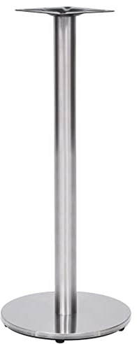 Frdhee Piedini per mobili da scrivania, struttura per tavolo da bistrot color argento, diametro 45 x 107 cm, in acciaio inox, per tavolo da pranzo, tavolo da bar
