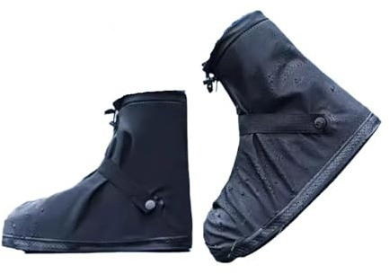 LVCHAO Återanvändbara motorcykelcykelregnskor överdrag overshoes anti-slip stövlar skydd för snödag för utomhusbruk