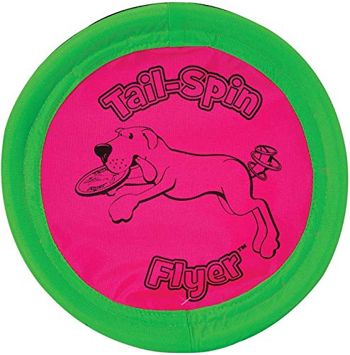 Booda Tail-Spin Flyer 10 Diameter Floppy Dog Frisbee (Pack of 2)