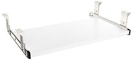 FRMSAET Furniture Accessories Office Product Suits Hardware 20/24/30 inches Keyboard Drawer Tray Wood Holder Under Desk Adjustable Height Platform. (20 inches, White)
