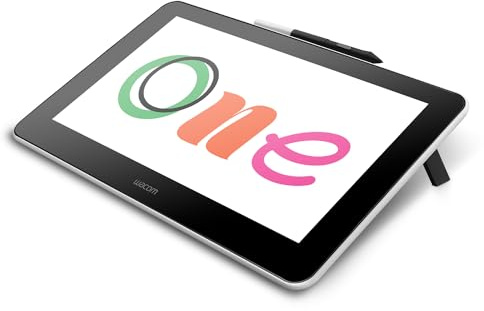 Wacom One HD Creative Pen Display, Drawing Tablet with Screen, 13.3 Graphics Monitor; Works with Mac, PC & Chromebook, Photo/Video Editing, Drawing & Education Old Gen (2019)