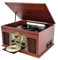 Inovalley HiFi-Anlage, Retro, multifunktional, Bluetooth, Holz-Finish