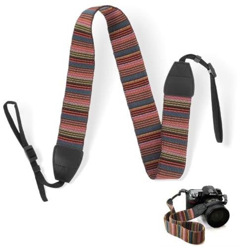 PLABBDPL Correas Cámaras, Correa de Cámara Ajustable, Puede Lavar Cámara Correa para el Cuello, Correa Cuello de Cámara, Correa para Muñeca, Correa de Videocámara Hombro, A