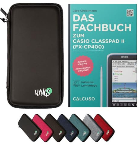 CALCUSO Zubehör Standardpaket Schwarz kompatibel für Grafikrechner Casio Classpad II (fx-CP400)