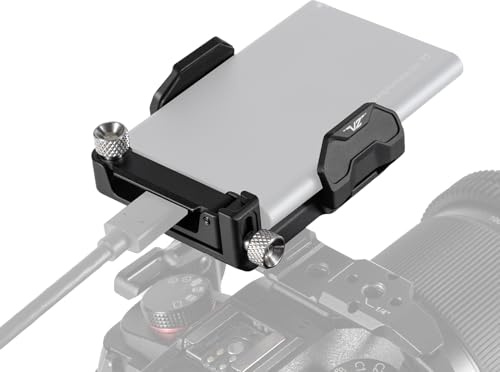 Tilta Support de disque SSD universel V2 avec fente 1/4-20, convient pour SSD de 50-70 mm de large et 15 mm d'épaisseur - Noir TA-USDH2-B