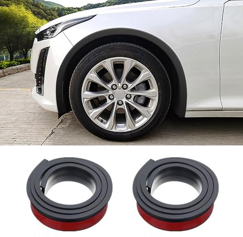 YPFYBHD Lot de 2 Extensions d'ailes de Voiture, Moulures, Garnitures, Sourcils, Protection Anti-Collision, Compatible pour Renault Clio Zoe Megane(E-Tech),4.5CM-Black