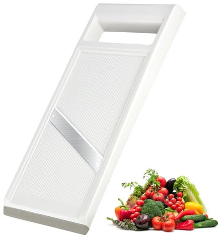 Mandolina per Verdure, Taglia Verdure, Affettaverdure Manuale Multifunzione, Mandolina Acciaio Inox, Affetta Verdure Manuale per Formaggio Cipolle Cucine
