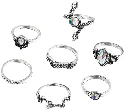 Vintage Knuckle Rings Retro Finger Jewelry for Women Stylish Snake Design Parties Anniversaries and Daily Wear