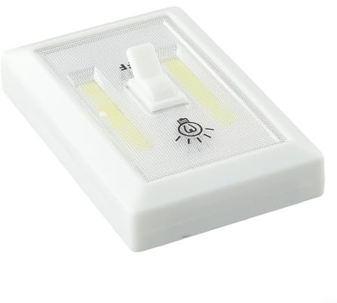 babominimer Alimentato a batteria COB LED Interruttore Da Parete Luce Illuminazione Interna Senza Fili Per Capannone Garage Armadio Armadio Sotto Scale Installazione A Vite Con Pulsante Interruttore