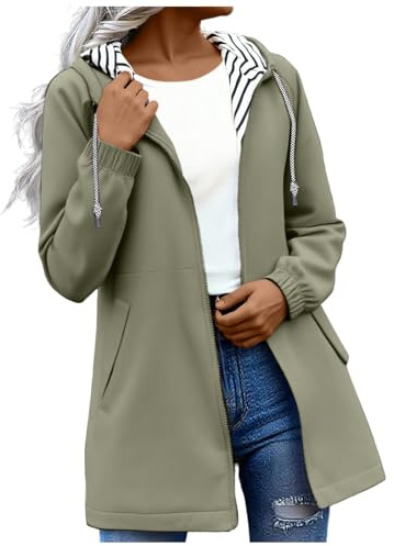 Hooded Raincoat Women Jackets Drawstring Zipper Rain Coats Hiking Cycling Windbreaker Lightweight Plus Size Waterproof Jackets Windproof Waterproof Jackets Ladies Sunscreen Jackets with Pockets