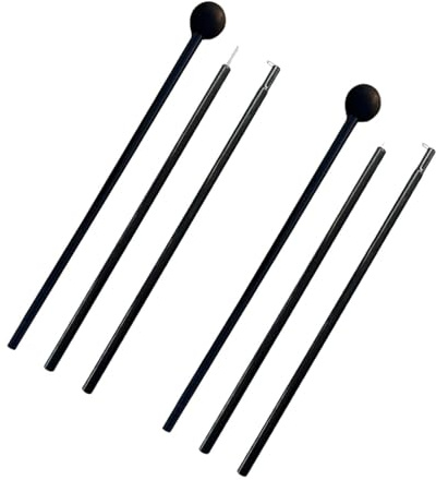 Pegciuho Tent Rods, Awning Support Poles, Beach Detachable Sections Canopy Rods, Tarp Poles, 1.5m