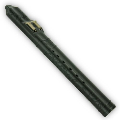 BAFlute Native American Style Low Pitch F# 432Hz 3D Print Black Double Flute Drone Flute