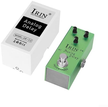 IRIN Pedal compacto de retardo de distorsión para guitarra con efectos de sonido únicos y funcionalidad (B)