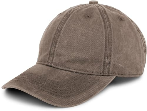 styleBREAKER Unisex Baseball Cap Vintage Baumwolle, Taupe