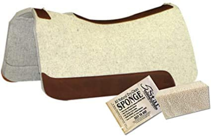 5 Star Equine - 3/4 Thick Western Contoured All Around Saddle Pad 30 x30 Great for Barrel Racing, Trail Riding & Roping.