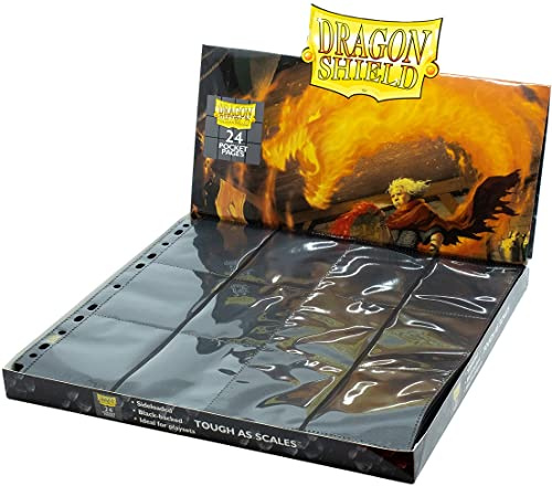 Arcane Tinmen 10304 - Dragon Shield: 24-Pocket Pages (50) - Sideloaded Clear
