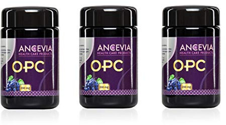 ANCEVIA OPC Traubenkernextrakt 2er Set + 1 Gratis - 180 Kapseln OPC im 3 x Glas - Laborgeprüftes OPC aus französischen Trauben - 200 mg reines OPC je Kapsel (HPLC) - Hochdosiert - Vegan