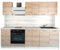 Cuisineandcie - Cocina Completa ECO Roble Natural 240 cm - Juego de 7 Muebles de Cocina, Almacenaje Cocina Equipada Completa
