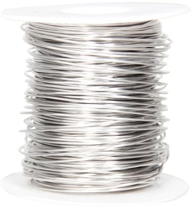 50 Metros de Alambre de Acero Inoxidable para Manualidades | calibre 20, 0,8 mm de grosor | Alambre de Escultura de Acero Inoxidable | Alambre de Metal Flexible para La Fabricación