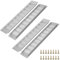 4 Stück Lüftungsgitter Aluminium, Belüftungsgitter, Ventilation Grille Rechteckig, für Schuhschrank, Bad, Küche, Wohnzimmer 80mm x 400mm