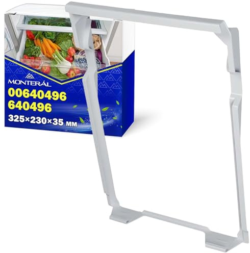 Supporto per Cassetto del Frigorifero 325x230x35 mm con Codice Originale 00640496 640496 per Bosch per Siemens per Balay per Constructa - Garanzia di 10 Anni - MONTERAL