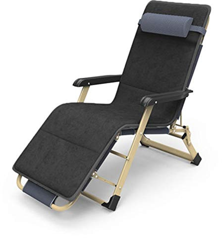 Chaise longue inclinable multi-positions – Chaise longue rembourrée pliable pour jardin, piscine, terrasse et camping – Chaise longue confortable pour une relaxation ultime