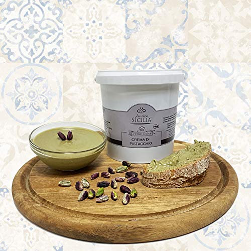 Crema di Pistacchio 1kg Artigianale - ideale per Farcire Dolci, con 40% di Pistacchio