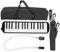 Melodica 32 Key Air Piano Keyboard, Musikinstrument Air Piano Keyboard mit Tragetasche, Kinder Melodica Anfänger Melodica 32 Key für Erwachsene(Schwarz)