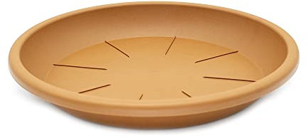 CABLEPELADO Plato Maceta 54 cm - Plato plastico Total 54 cm macetas 43 cm de Base - PP Alta Resistencia - Compatible con macetas de máximo 43 cm de Base - Marrón