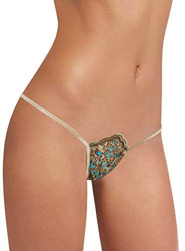Sohimar 441 Femme 1 Mini String Dentelle XS S M 34 36 38 40 Doré