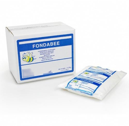 Fondabee Bee Fondant FULL BOX 12.5KG - Beekeeping Supplies UK Ltd - bee feed food 5 x 2.5kg packs + MBK