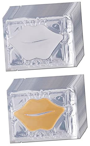MERRYHAPY 20stücke Kollagen Lippenpads Feuchtigkeitsspendende Lippenmaske Peeling Lippenmaske Für Frauen Und Mädchen
