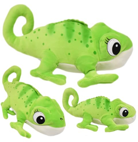 NTEVXZ Caméléon en Peluche Vert Mignon, Jouet Cadeau pour Enfants
