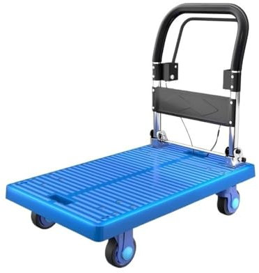 Carretilla de Mano Carro transportador de remolque de cuatro ruedas, carro de tracción, carro de plataforma plana con freno de mano, carro de freno, camión ferroviario de alta velocidad Carretilla de