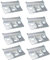 8 Stück Metall Trägerplatte, Schrankaufhängeschiene, Aufhängeschiene, Schrankaufhänger, Hängeschrank Halterung, Verzinkter Stahl, Robuste Wandbefestigung, für Küchen- und Wohnraumschränke