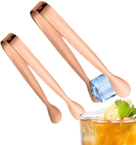 Pinzas Para Hielo - Pinzas Para Servir En El Hogar | Clips Parra Servir De Acero Inoxidable, 2 Piezas, Parra Malvaviscos, Hogar, Amante Del Café, Panadero, Restaurante, Servicio De Buffet, Bandeja