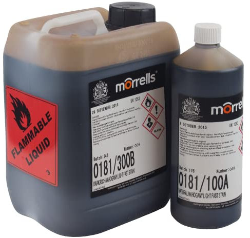 Morrells Light Fast Wood Stain - Brown Mahogany - 1L