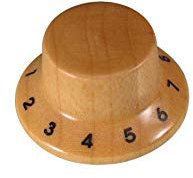 Boston Potiknopf, Bell Knob, Holz, Stallion, Ahorn, 25x13mm