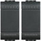 2X Interruttore Unipolare Living light Compatibile | Frutti Living International compatibili (2, Interruttore Unipolare)