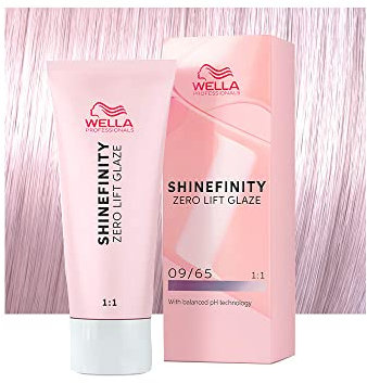 Wella Shinefinity Pink Shimmer 09/65 Blond Très Clair Violet Acajou 60ml - coloration demi-permanen