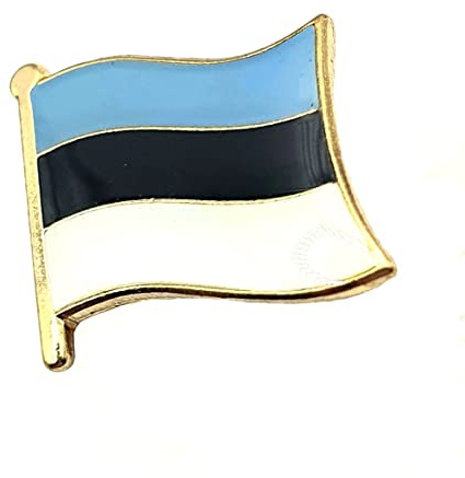 Estland Estnisk metall emalj landsflagga pin emblem, Metall
