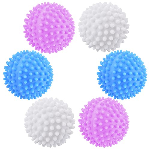 Bolas para secadora luckaide, 6 unidades de bolas de lavado para chaquetas de plumón, bola de lavado para lavadora, bola para secadora, bolas para secadora reutilizables, bolas para secadora para