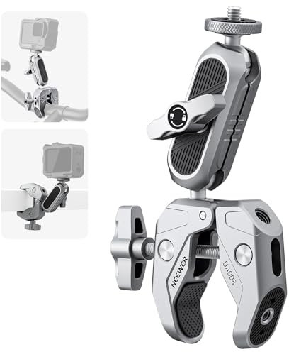 NEEWER Superklemme mit 3 Dual Kugelkopf Magischen Arm, 3/8 ARRI Positionierungslöchern 1/4 Schraube, Monitorhalterung, Klemme für Flache/runde Flächen, kompatibel mit DJI GoPro DSLR, UA008