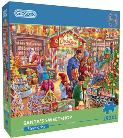 Santa’s Sweet Shop | 250XL Piece Jigsaw Puzzle | Christmas puzzle | Gibsons Games B Corp Certified
