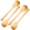 Cucchiai di legno piccoli, 4 pezzi 5,1x1,2 mini cucchiai di legno, cucchiaio di legno portatile per zucchero/scrub/spezie/gelato/sali da bagno/caffè/tè Piccoli cucchiai di legno Piccoli cucchiai