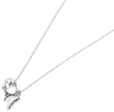 Toyvian Ice Skate Necklace for Women Girls Hockey Themed Pendant Jewelry for Skating Lovers Fashionable and Chic Skate Pendant
