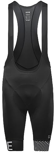 GORE WEAR Mens C5 Opti BIBS, Black/White, 11 EU
